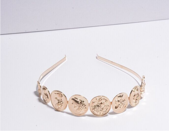 Retro Baroque Metal Headband - Vintage Style