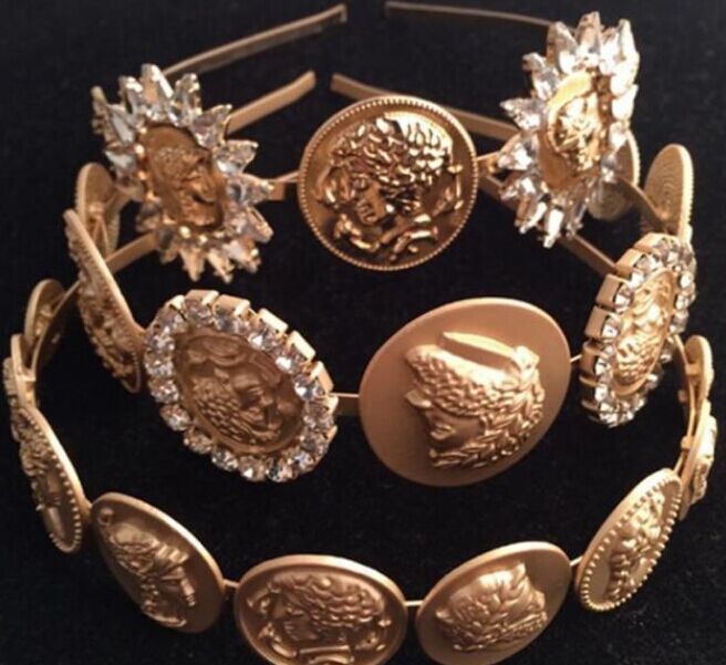 Retro Baroque Metal Headband - Vintage Style