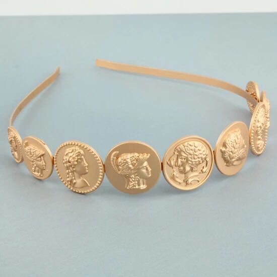 Retro Baroque Metal Headband - Vintage Style