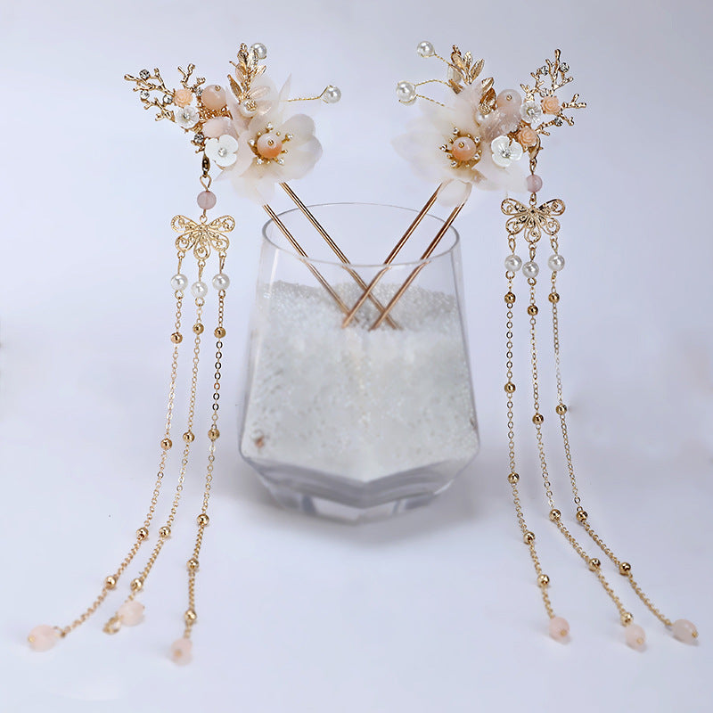Hanfu Hairpin Set Handmade Alloy Gold