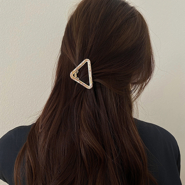 Triangle Metal Hairpin Set - Medium Back Head Hair Accessories for Women
