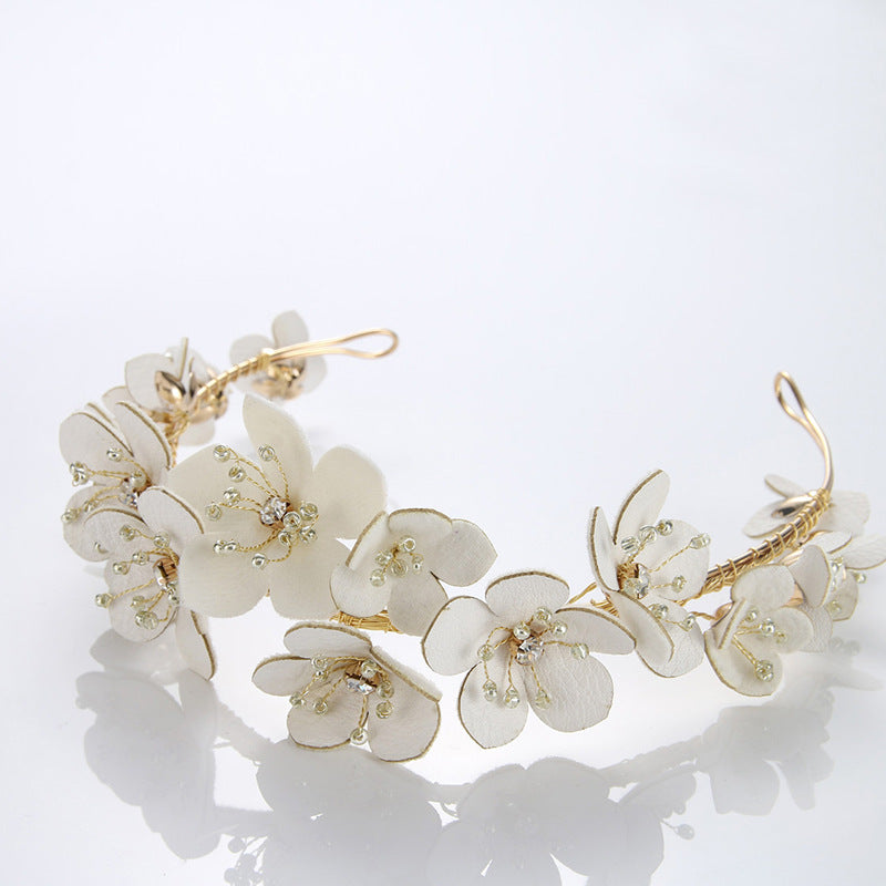Gold Wedding Headdress Crown - Handmade