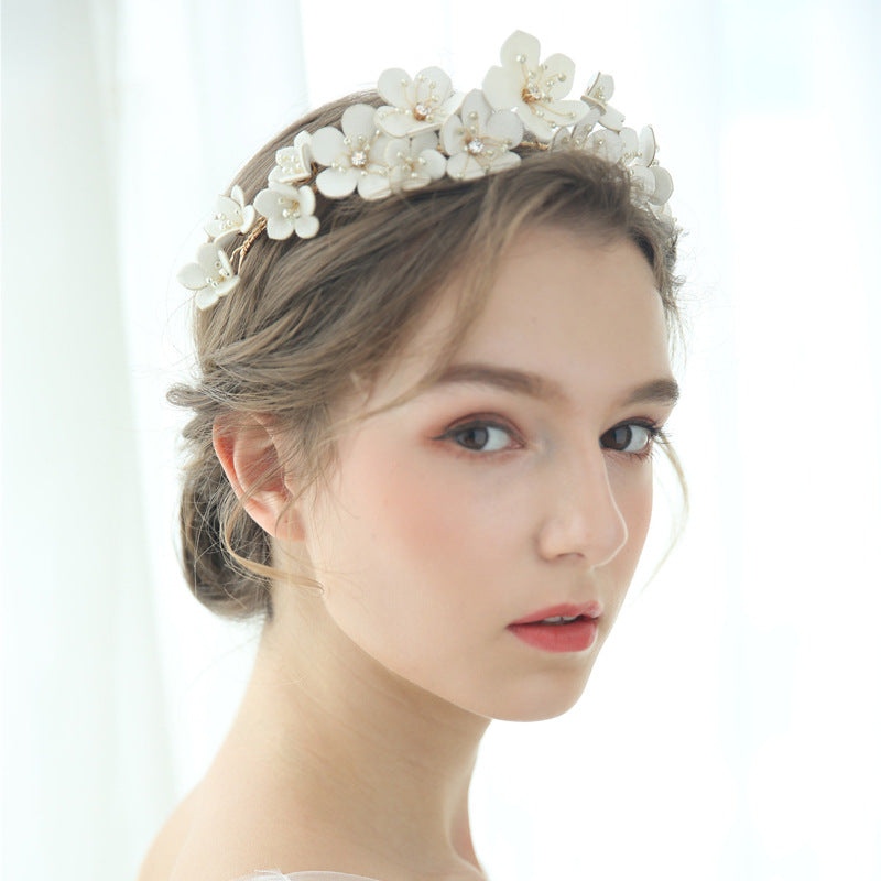 Gold Wedding Headdress Crown - Handmade