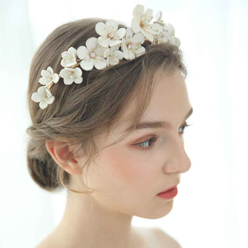 Gold Wedding Headdress Crown - Handmade