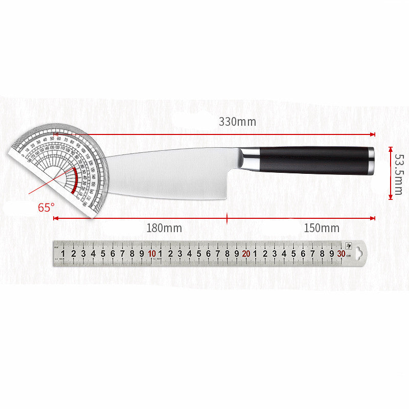 Professional Fish Bone Cutter Knife - Heavy Duty Kitchen Utility Blade with Wooden Handle