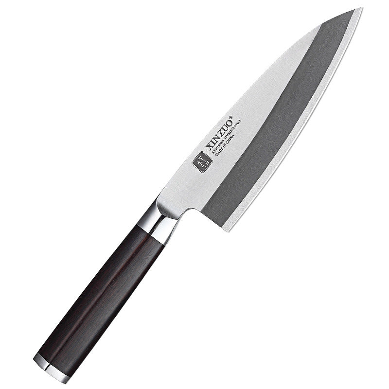 Professional Fish Bone Cutter Knife - Heavy Duty Kitchen Utility Blade with Wooden Handle