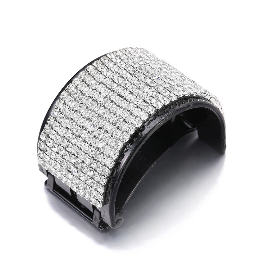 European Style Rhinestone Banana Clip Ponytail Holder Hair Accessory