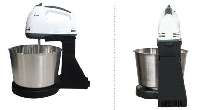 Electric Egg Beater Mixer for Baking and Whipped Cream - Silver