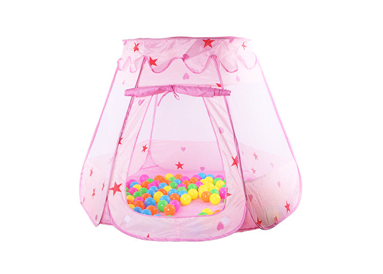 Children's Folding Play Tent with Mesh & Steel Frame - Colorful Kid's Toy House