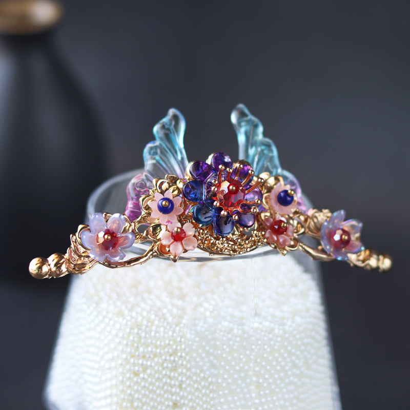 Hanfu Hairpin Set - Ancient Style Hair Crown Headdress
