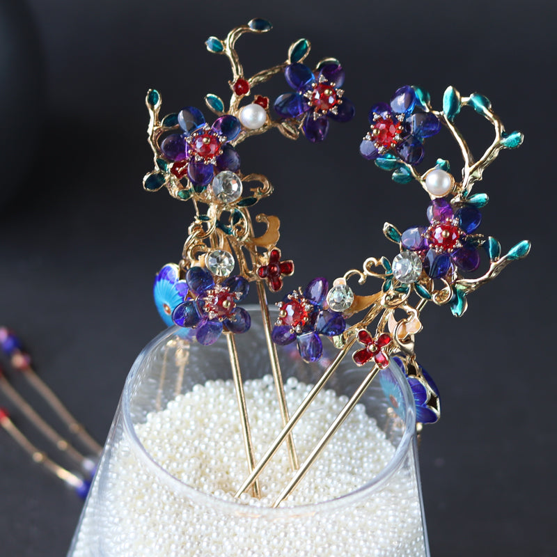 Hanfu Hairpin Set - Ancient Style Hair Crown Headdress