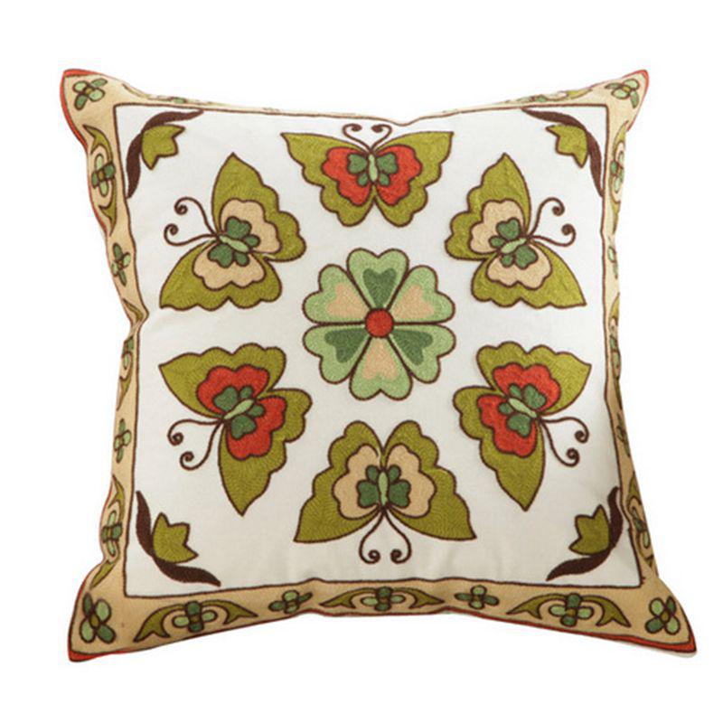 High-Quality Cotton Embroidered Pillowcase for Home Decor
