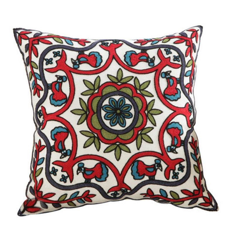 High-Quality Cotton Embroidered Pillowcase for Home Decor