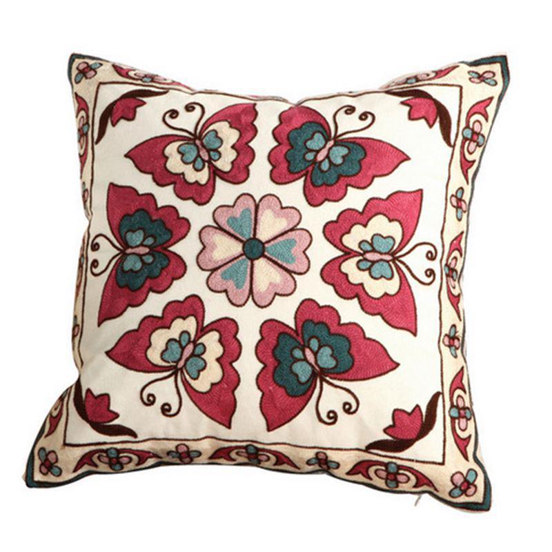 High-Quality Cotton Embroidered Pillowcase for Home Decor
