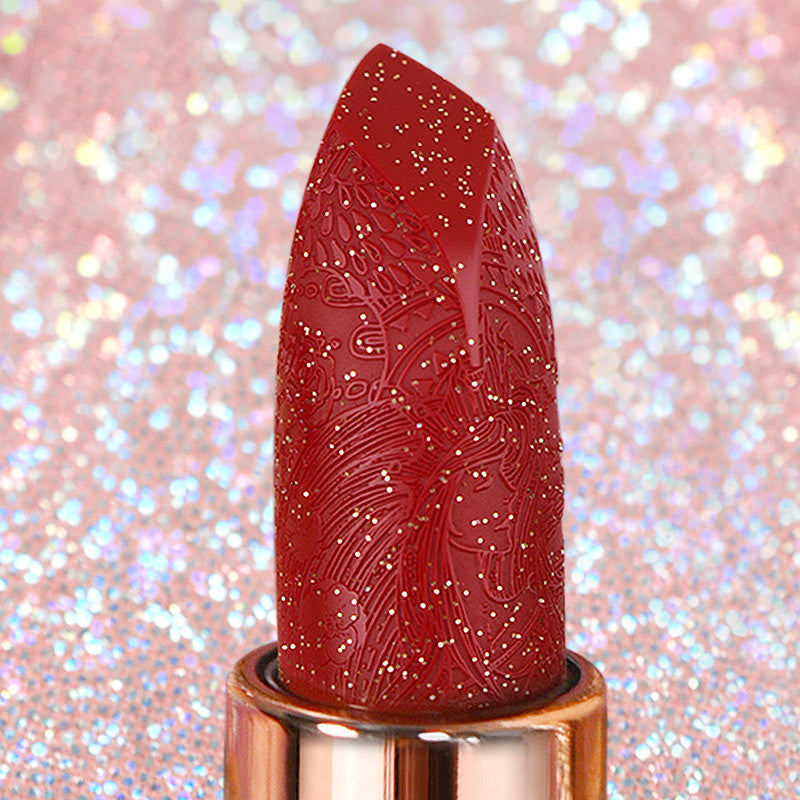 Carved Lipstick with Diamond Matte Finish - Multiple Styles