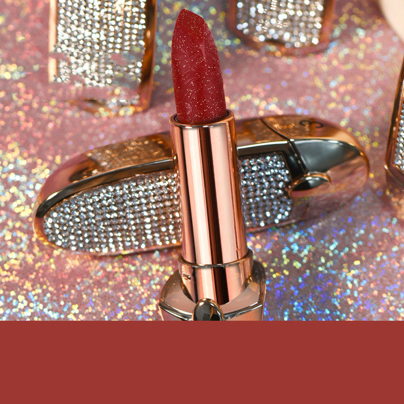 Carved Lipstick with Diamond Matte Finish - Multiple Styles