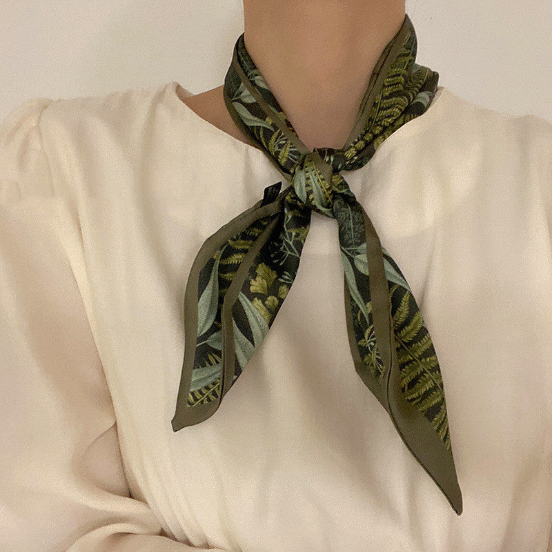 Korean Small Scarf & Long Headwear Tie Headband - Plaid Hair Accessory