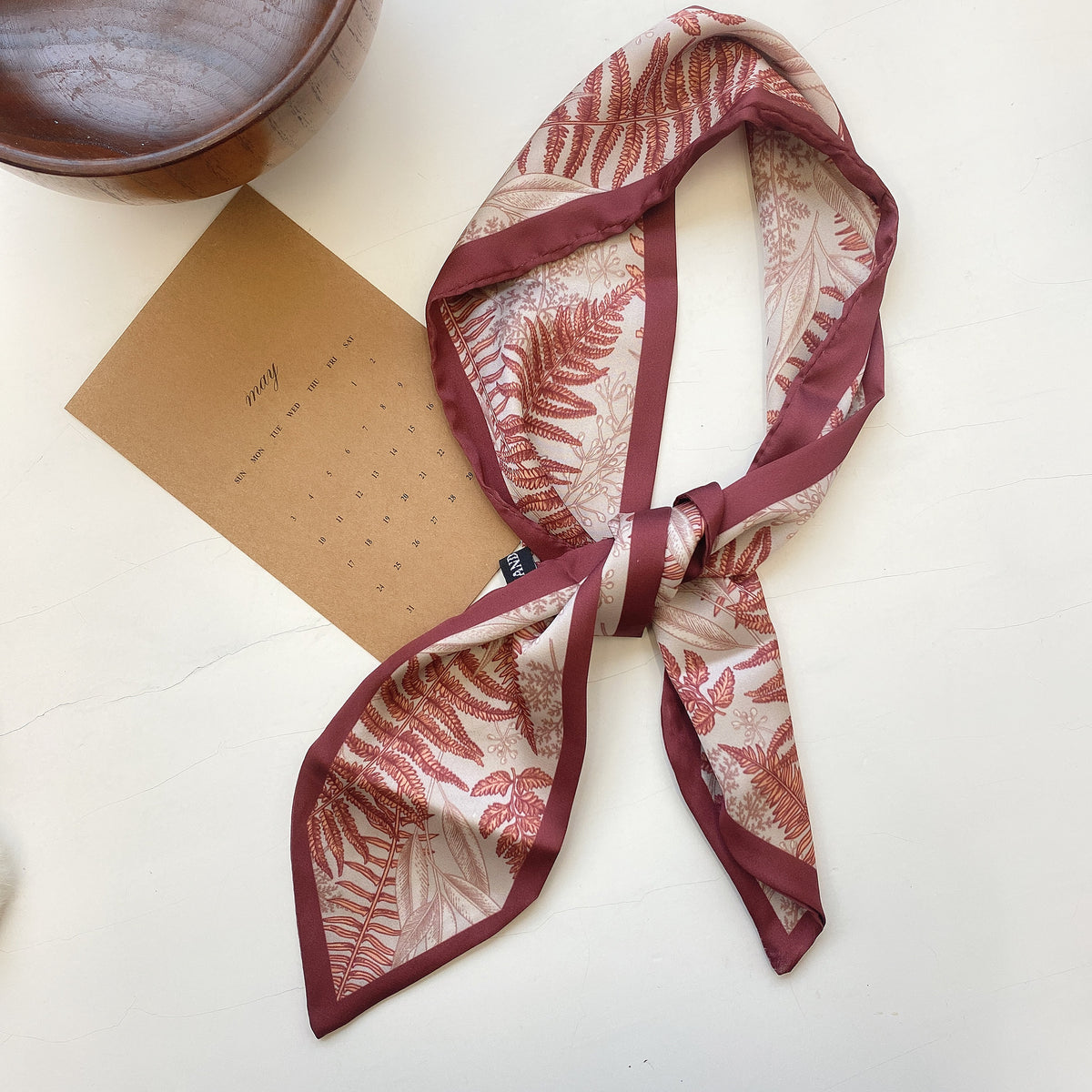 Korean Small Scarf & Long Headwear Tie Headband - Plaid Hair Accessory