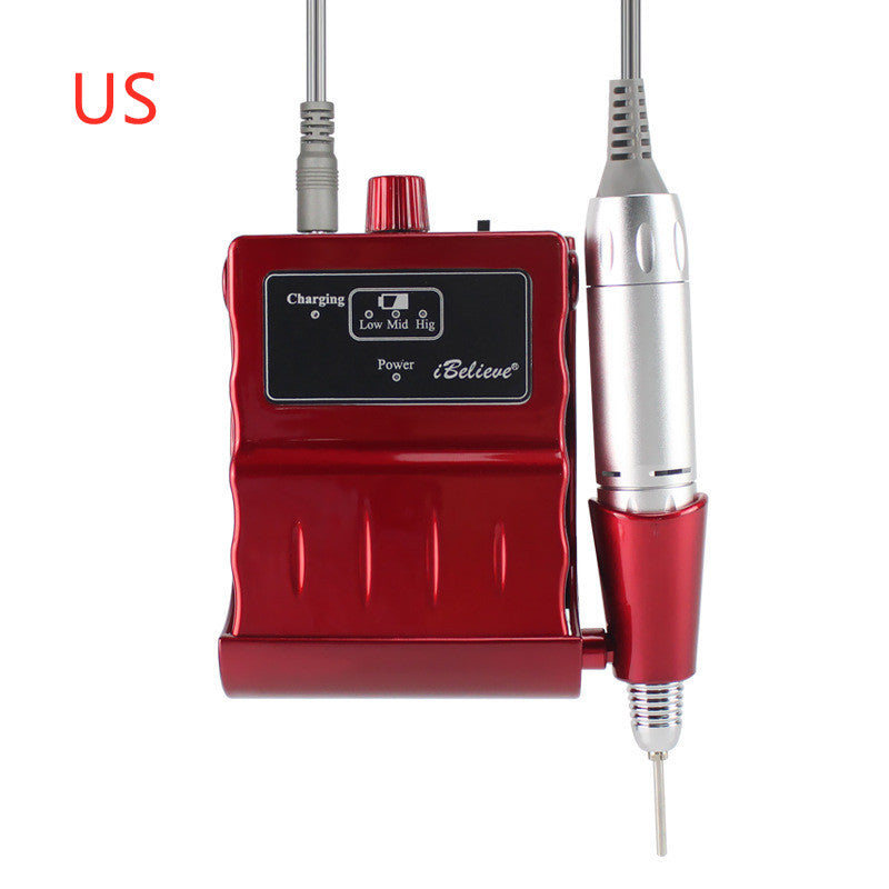 Electric Nail Drill - 18W Rechargeable Polisher Kit