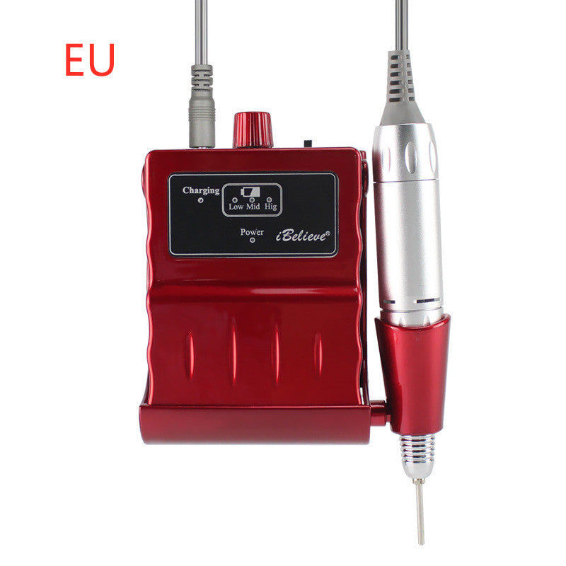 Electric Nail Drill - 18W Rechargeable Polisher Kit