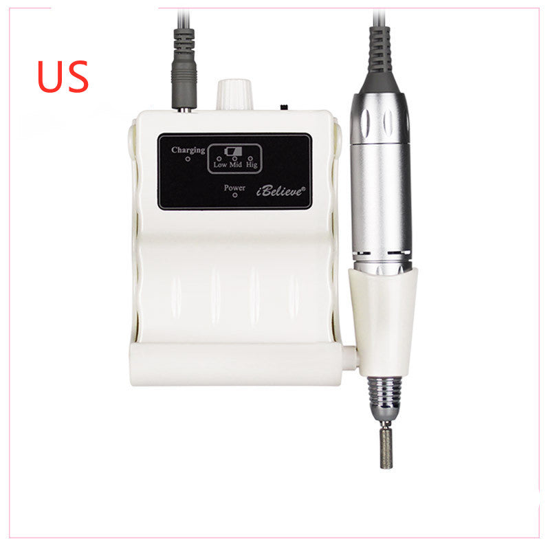 Electric Nail Drill - 18W Rechargeable Polisher Kit