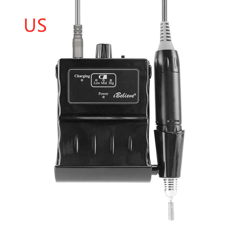 Electric Nail Drill - 18W Rechargeable Polisher Kit