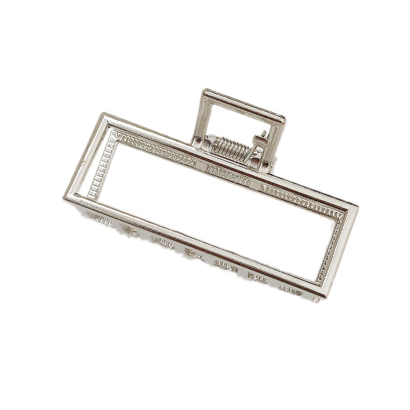 Women's Elegant Pearl Hairpin Hair Clip - Geometric Style, Electroplated Alloy