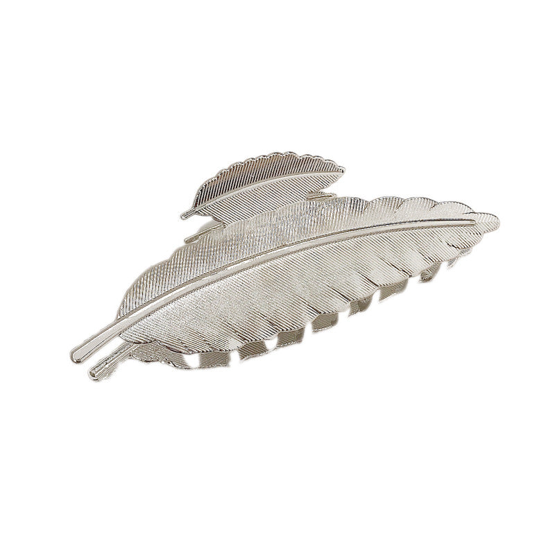 Women's Elegant Pearl Hairpin Hair Clip - Geometric Style, Electroplated Alloy