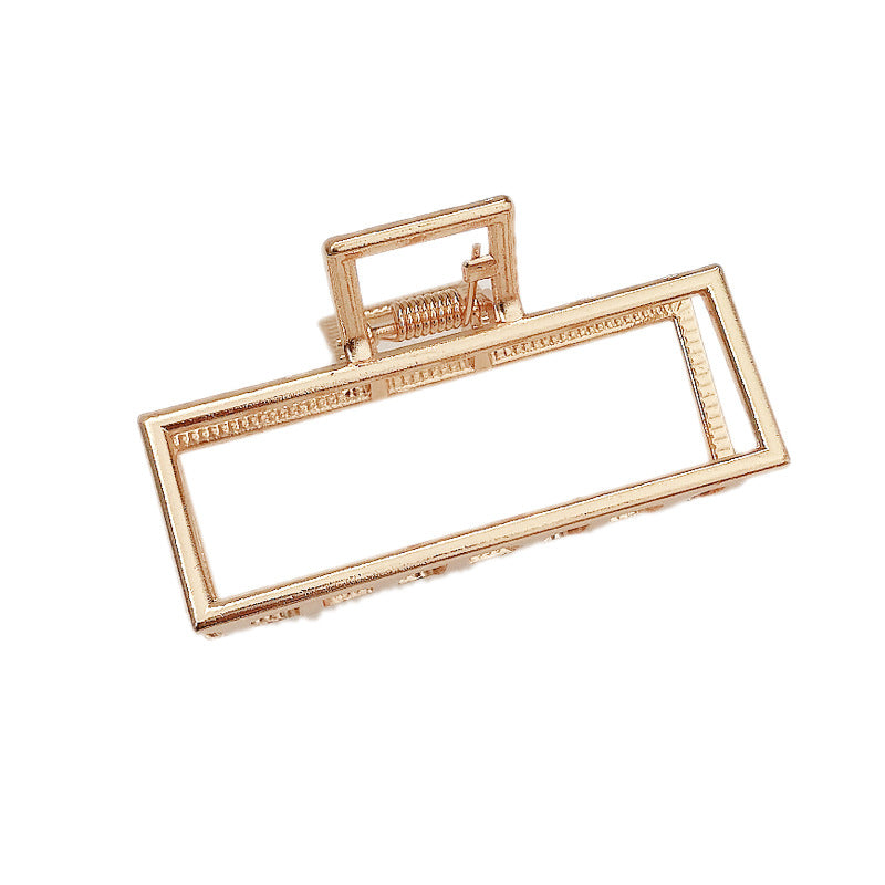 Women's Elegant Pearl Hairpin Hair Clip - Geometric Style, Electroplated Alloy