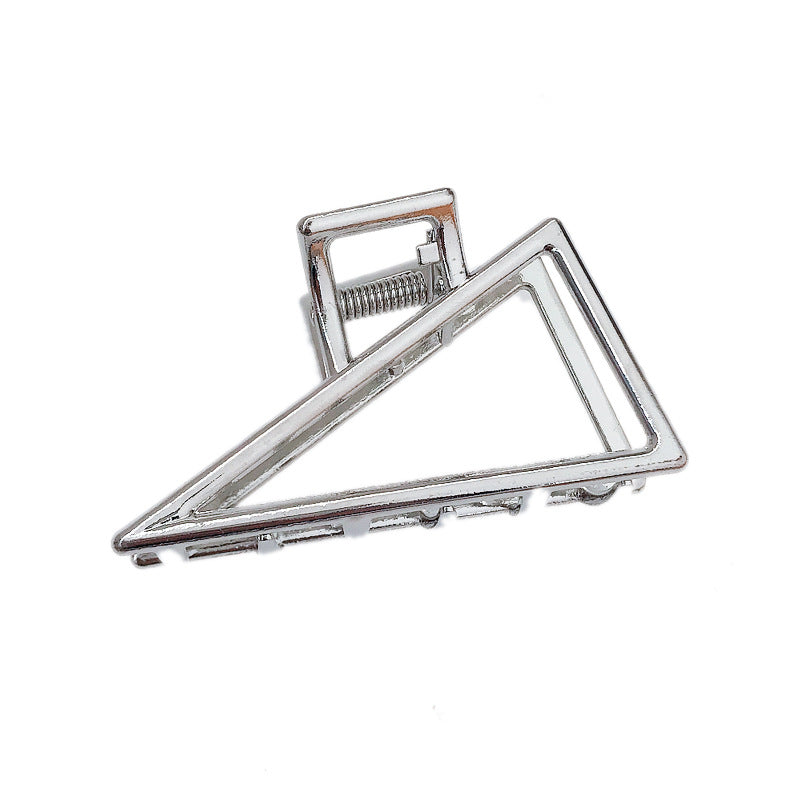 Women's Elegant Pearl Hairpin Hair Clip - Geometric Style, Electroplated Alloy