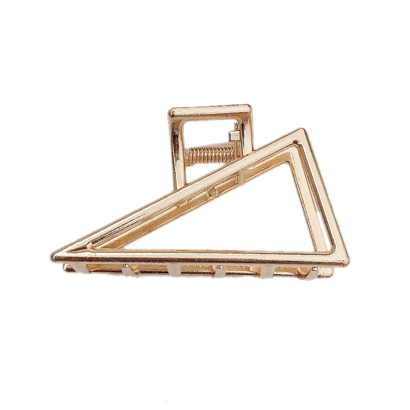 Women's Elegant Pearl Hairpin Hair Clip - Geometric Style, Electroplated Alloy