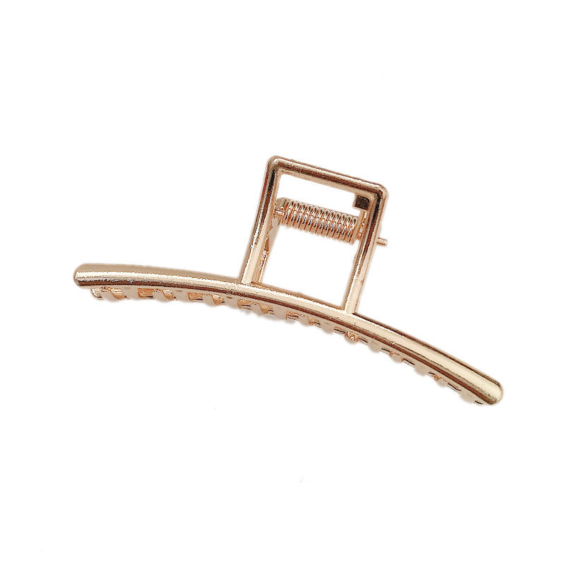Women's Elegant Pearl Hairpin Hair Clip - Geometric Style, Electroplated Alloy