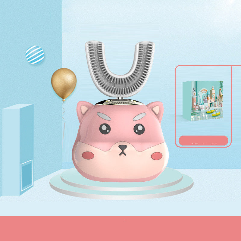Waterproof Children's Sonic Electric Toothbrush with U-Shaped Design