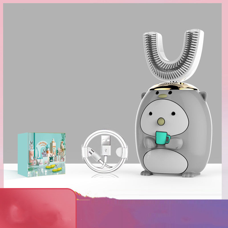 Waterproof Children's Sonic Electric Toothbrush with U-Shaped Design