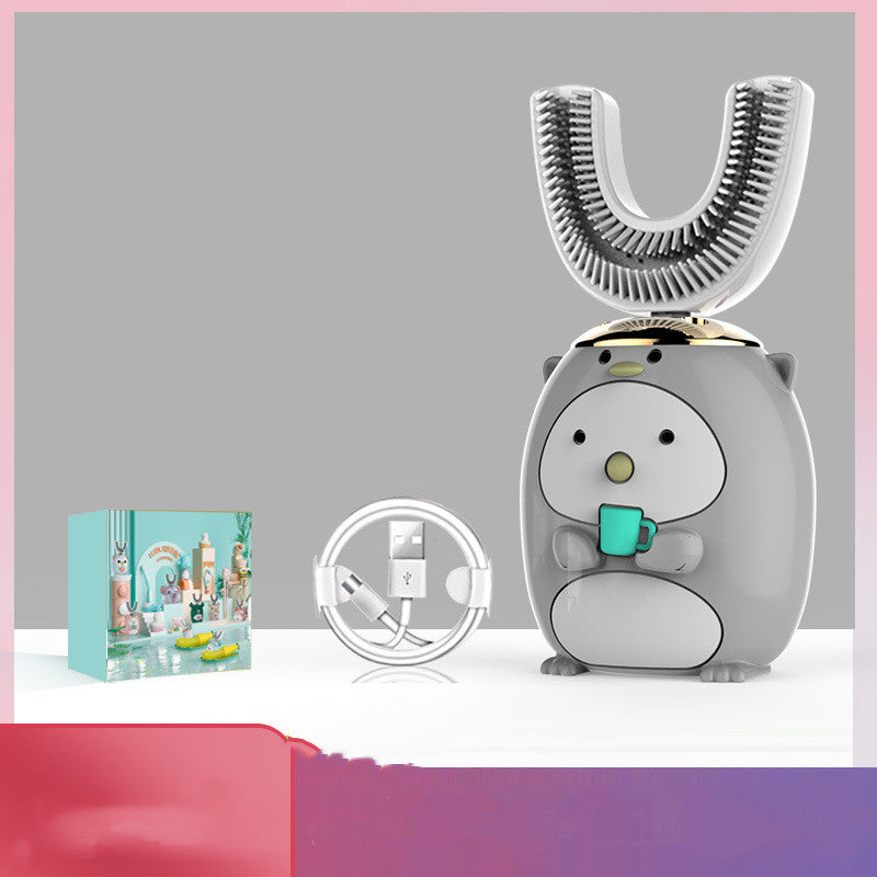 Waterproof Children's Sonic Electric Toothbrush with U-Shaped Design