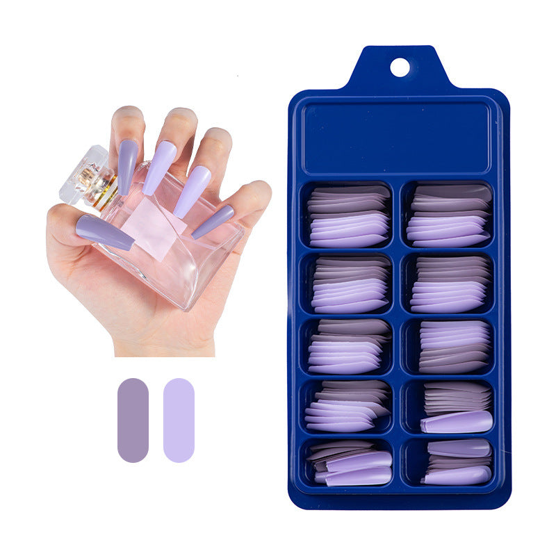 Nail Art Stickers for Fake Nails - Colorful Nail Wraps & Tips Set