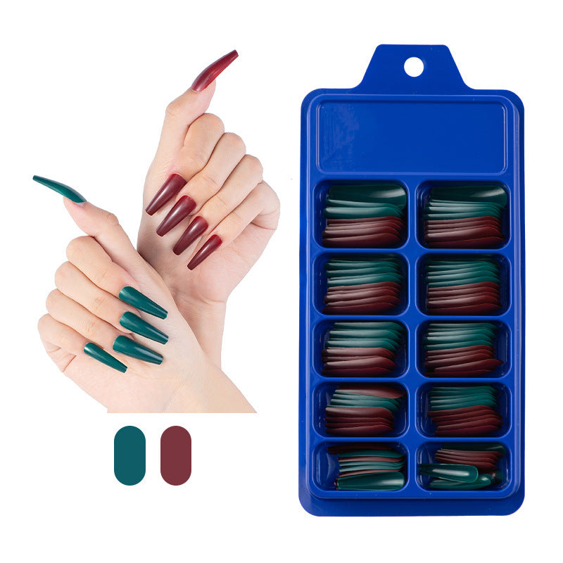 Nail Art Stickers for Fake Nails - Colorful Nail Wraps & Tips Set