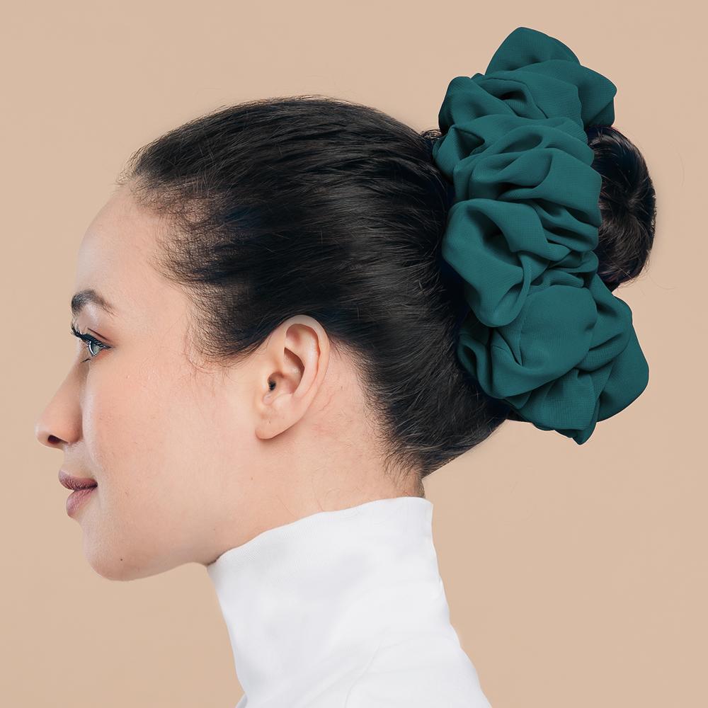 Pearl Chiffon Hair Tie Scrunchie - Multiple Colors