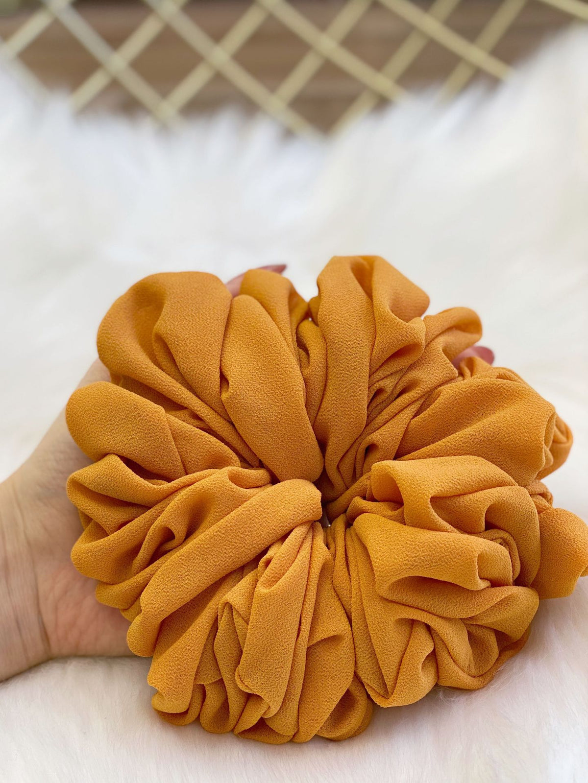 Pearl Chiffon Hair Tie Scrunchie - Multiple Colors