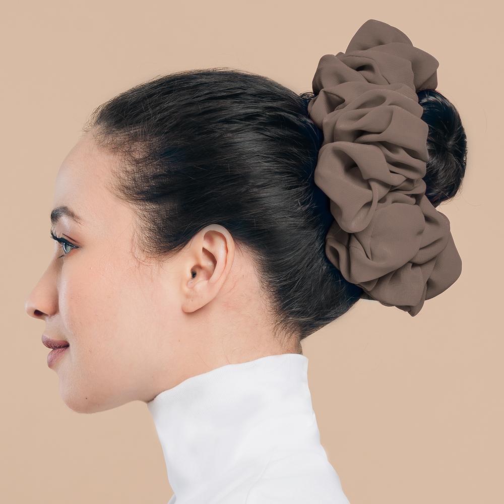 Pearl Chiffon Hair Tie Scrunchie - Multiple Colors