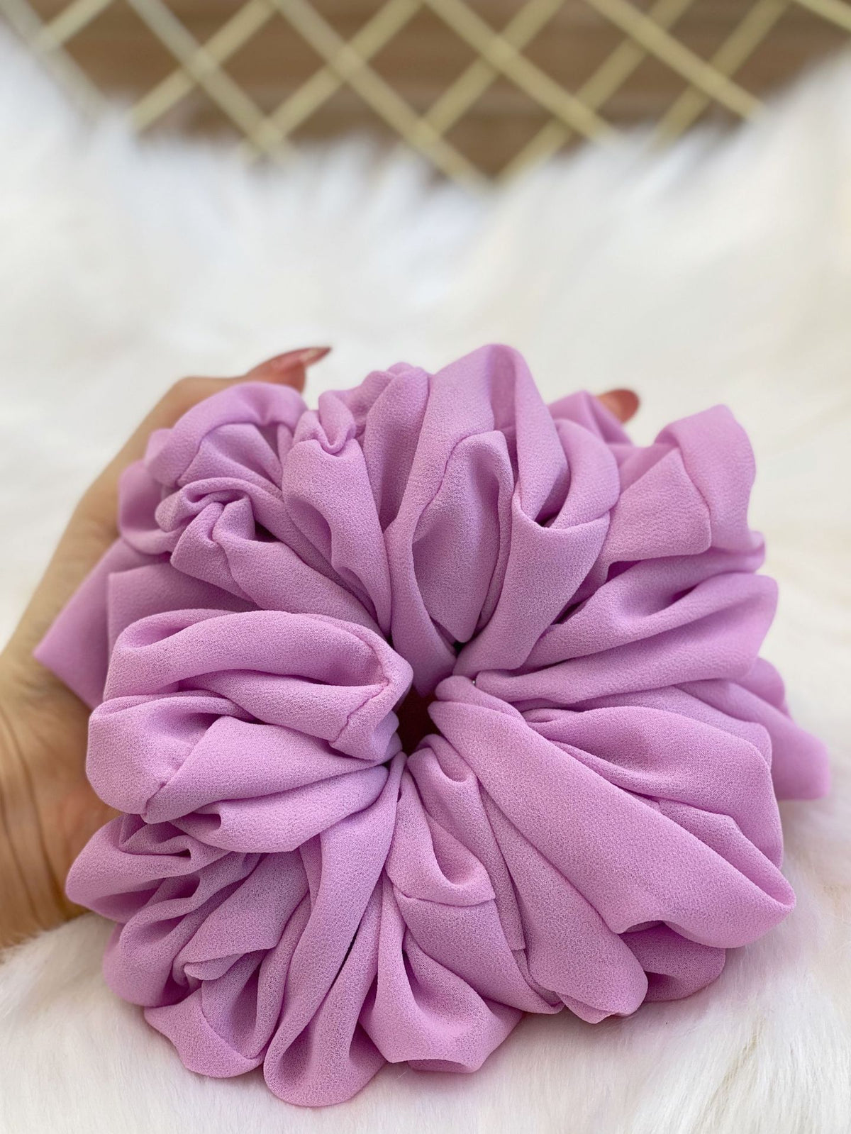 Pearl Chiffon Hair Tie Scrunchie - Multiple Colors