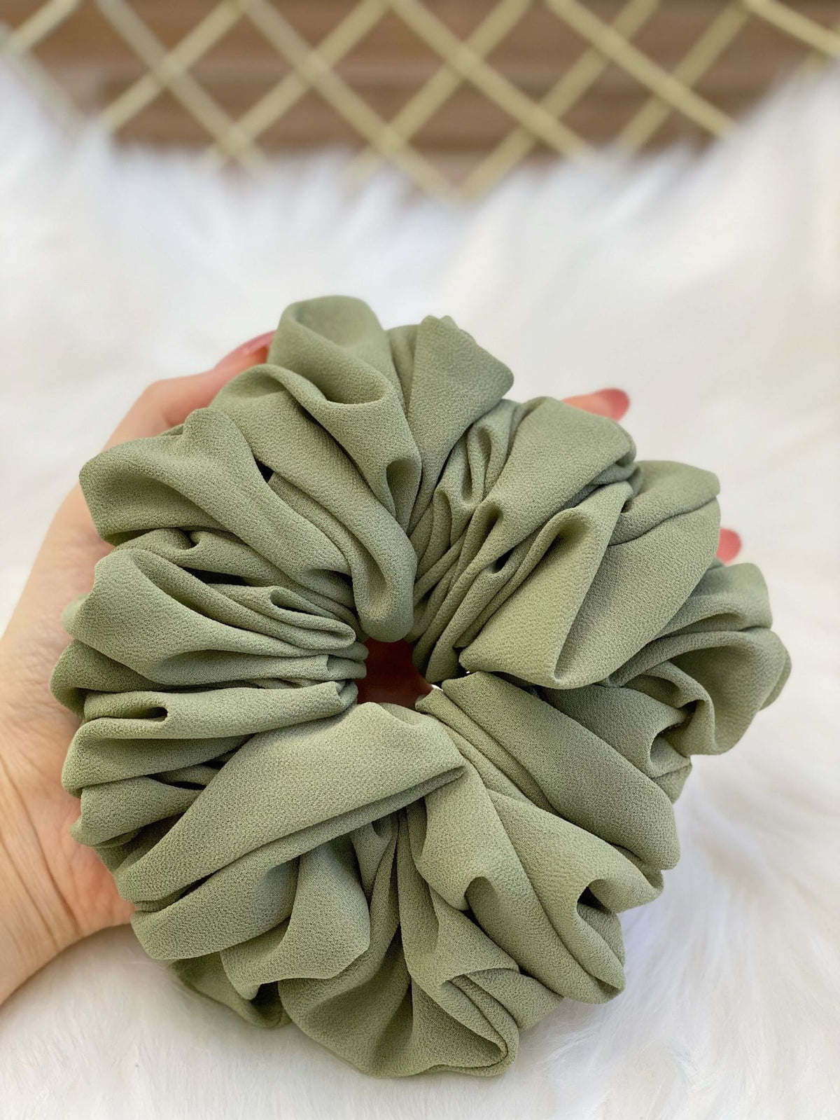 Pearl Chiffon Hair Tie Scrunchie - Multiple Colors
