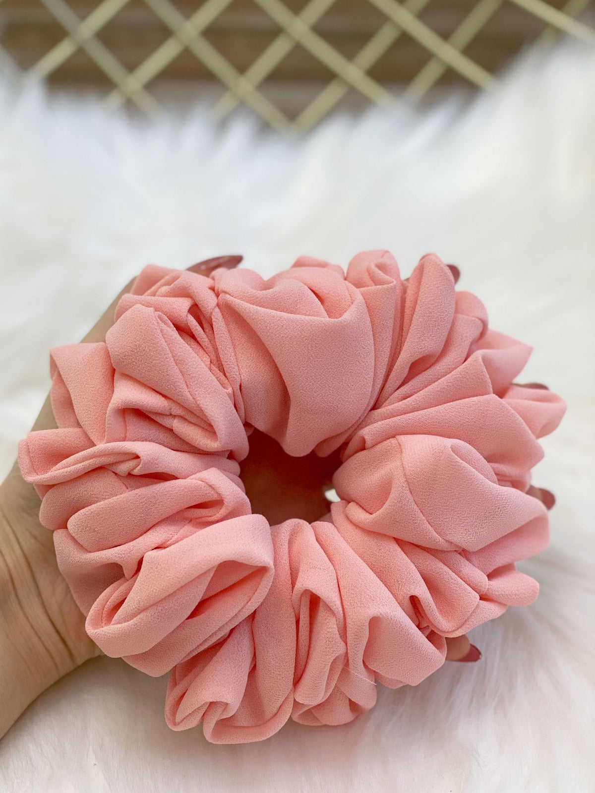 Pearl Chiffon Hair Tie Scrunchie - Multiple Colors