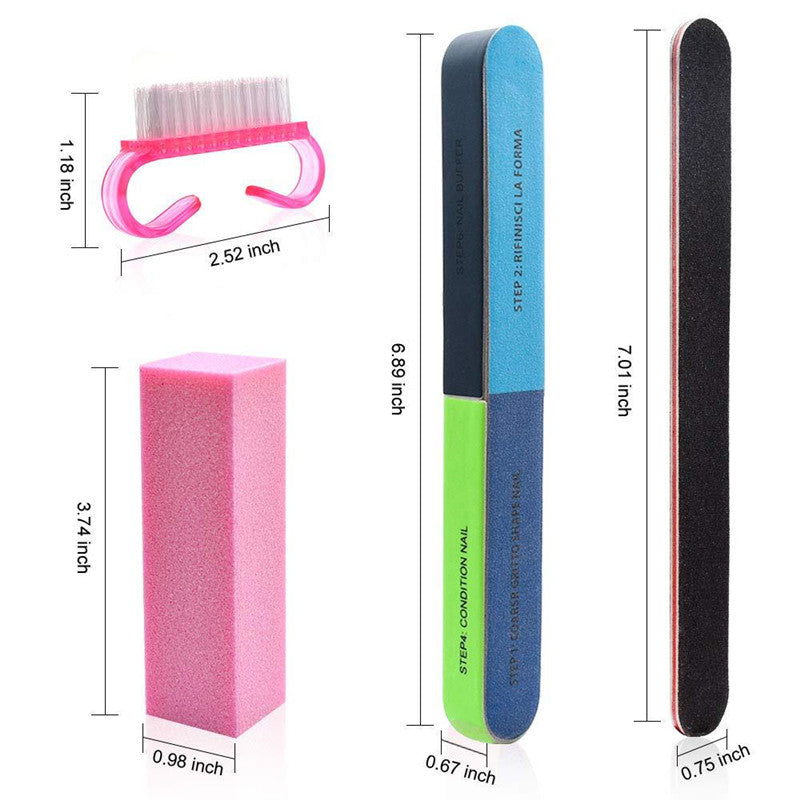 Nail Sponge Polishing Bar Set - Style A