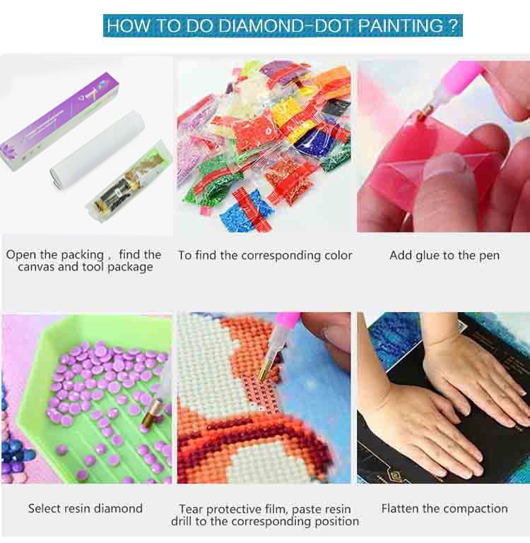 Diamond Painting DIY Art Kit 40x80cm - Resin Drill Handmade Craft