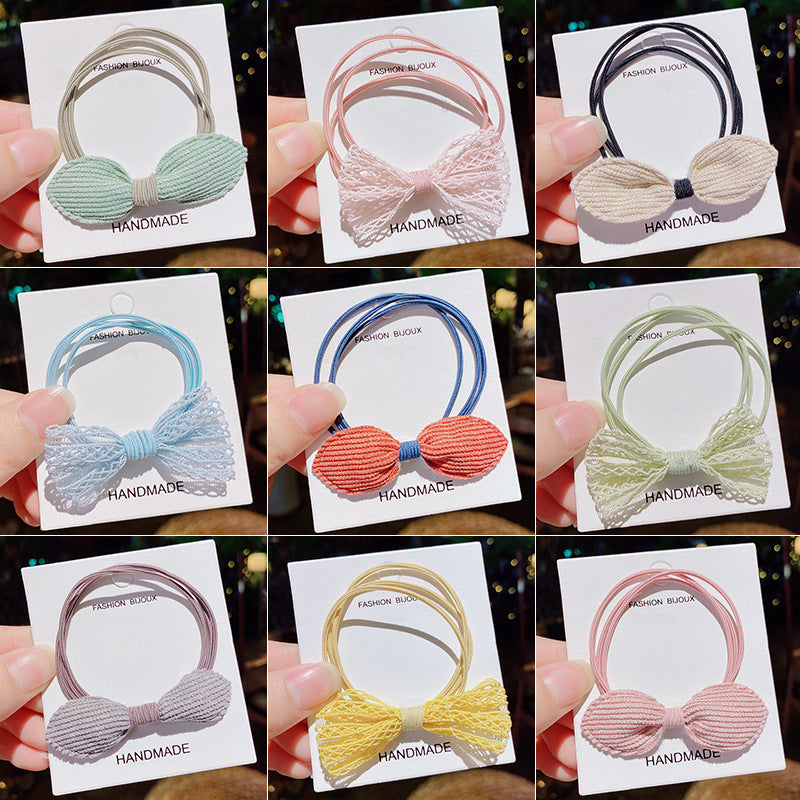 Children Hair Bowknot Rubber Band - No Hurt Hair Ties for Kids