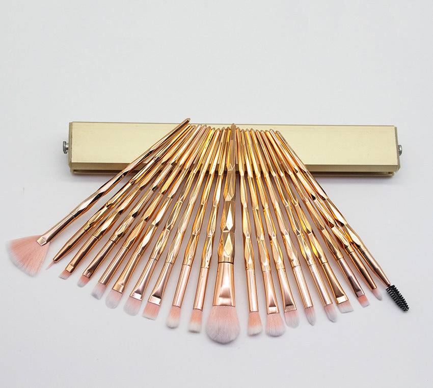 Colorful Makeup Brush Set with 20 Brushes | Cosmetic Tools for Face & Eyes