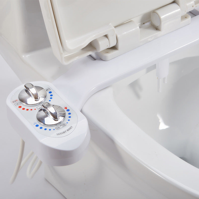 Electric Bidet Toilet Seat with Hot & Cold Water Spray, Adjustable Nozzle, Remote Optional