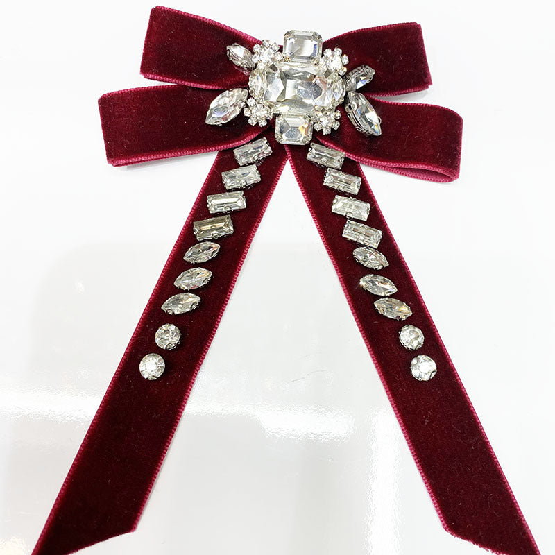 Big Bow Hairpin Hair Clip - Handmade Crystal