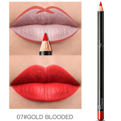 Waterproof Lip Liner Pencil Long-Lasting Non-Marking Lip Makeup